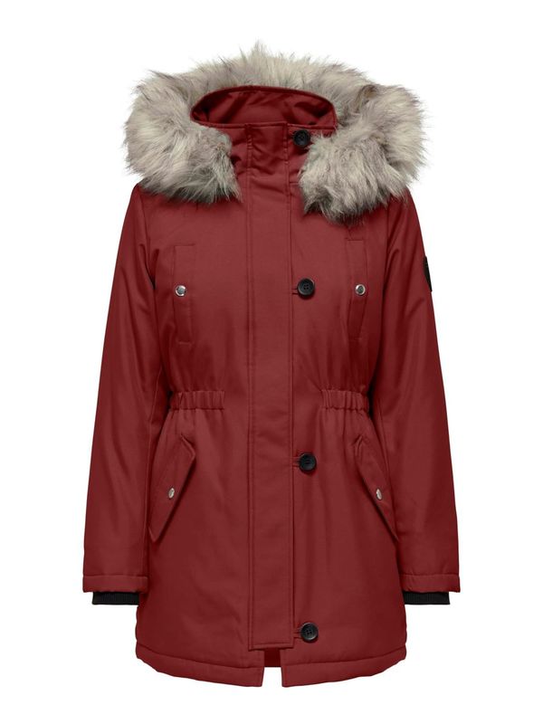 ONLY ONLY Zimska parka 'ONLIRIS'  bordo / crna