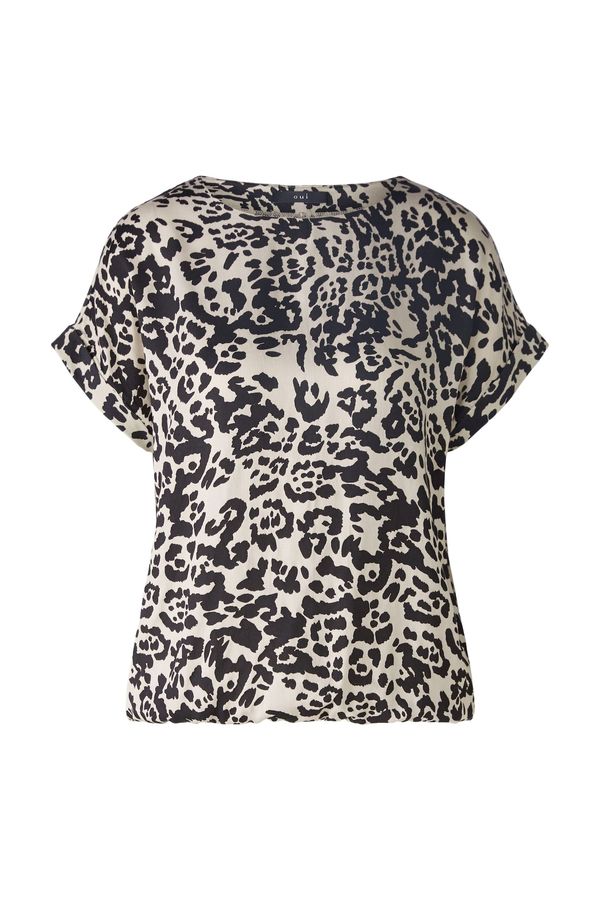 OUI OUI Bluza  bež siva / crna