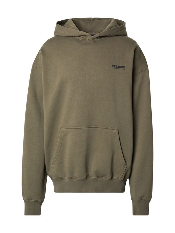 Pegador Pegador Sweater majica 'CLINTON'  maslinasta / crna