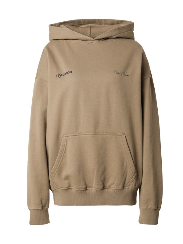 Pegador Pegador Sweater majica 'Fia'  tamno bež / svijetlosmeđa / narančasta / crna