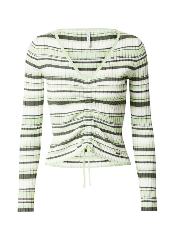 Pepe Jeans Pepe Jeans Pulover 'Dina'  kraljevski zelena / pastelno zelena / bijela