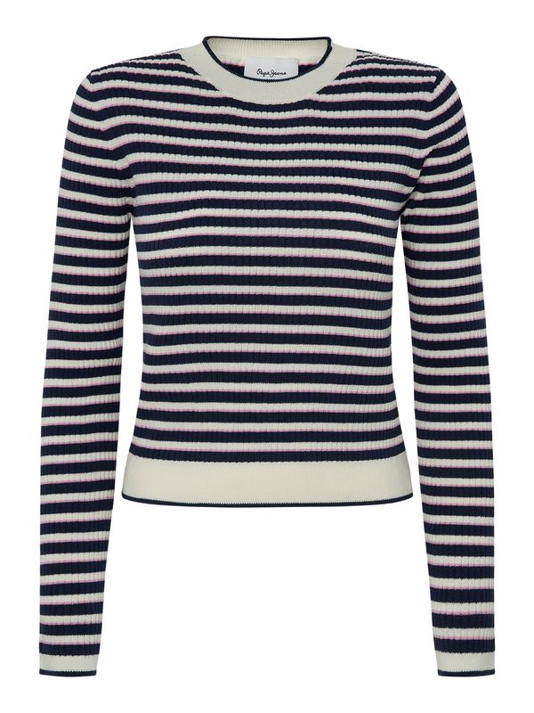 Pepe Jeans Pepe Jeans Pulover 'INES'  morsko plava / roza / bijela