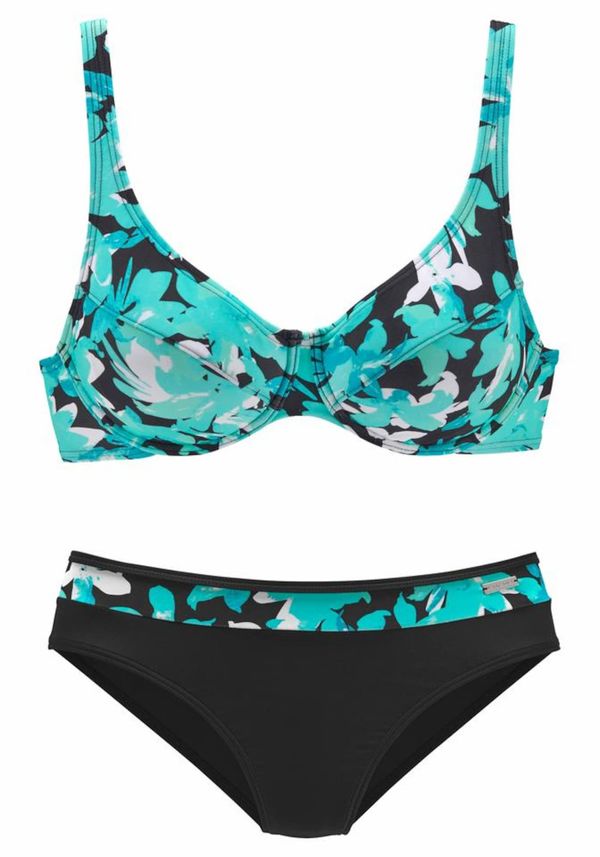PETITE FLEUR PETITE FLEUR Bikini  tirkiz / crna / bijela