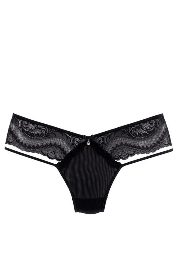 PETITE FLEUR GOLD PETITE FLEUR GOLD Tanga gaćice  crna