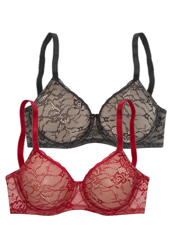 PETITE FLEUR PETITE FLEUR Grudnjak  crvena / crna