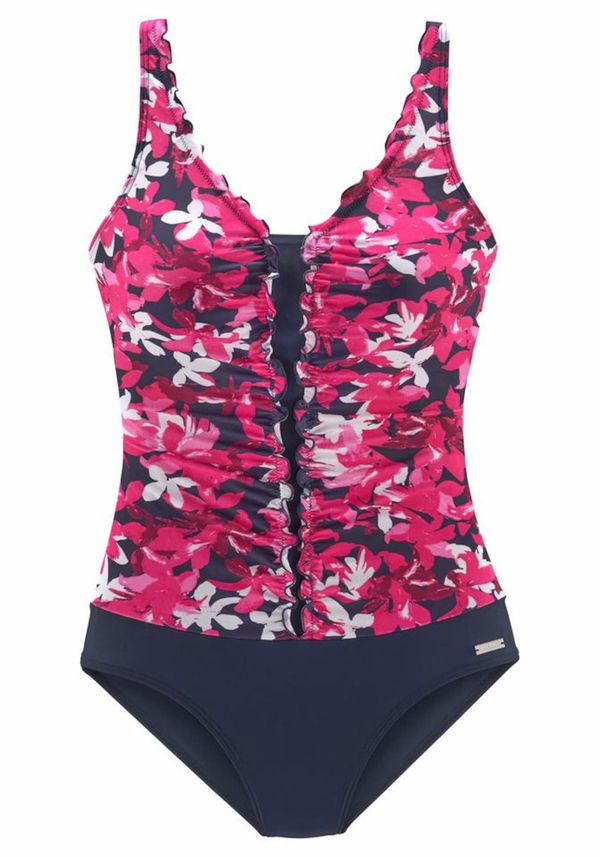 PETITE FLEUR PETITE FLEUR Jednodijelni kupaći kostim  tamno plava / roza / bijela