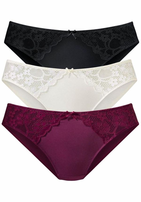 PETITE FLEUR PETITE FLEUR Slip  bež / ljubičasto crvena / crna