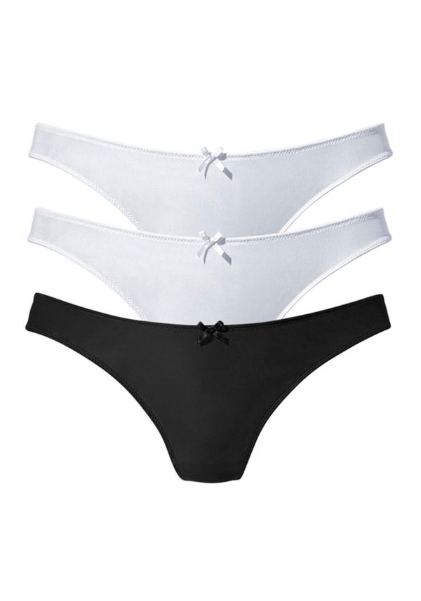 PETITE FLEUR PETITE FLEUR Tanga gaćice  crna / bijela