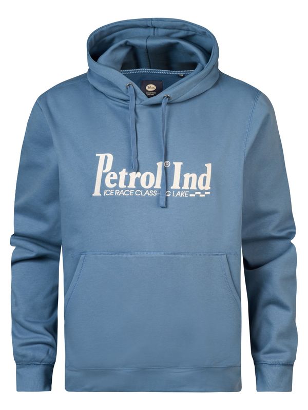 Petrol Industries Petrol Industries Sweater majica 'Hughes'  sivkasto plava / bijela