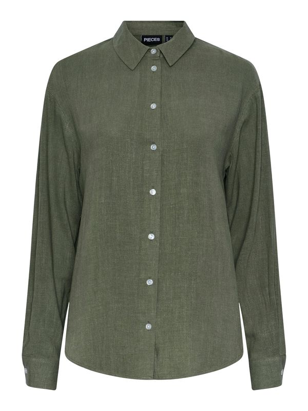 PIECES PIECES Bluza 'VINSTY'  zelena melange