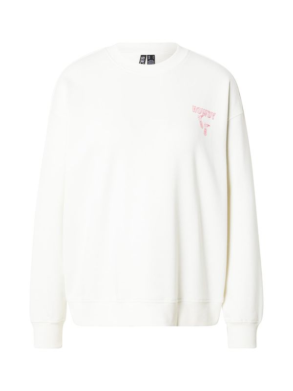 PIECES PIECES Sweater majica 'PCMAUDELINE'  roza / crvena / bijela
