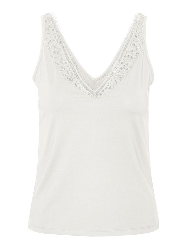 PIECES PIECES Top 'LACY'  srebro / bijela