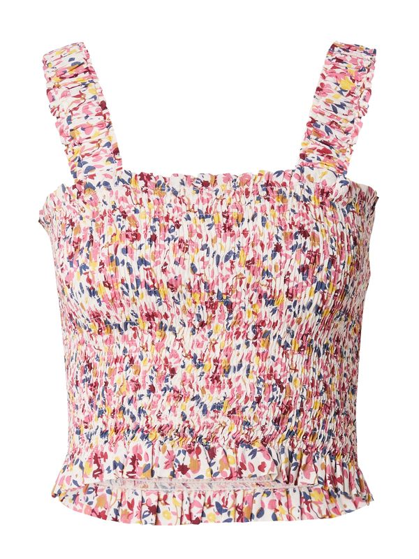 PIECES PIECES Top 'PCVAYRIN'  plava / šafran / rosé / bijela