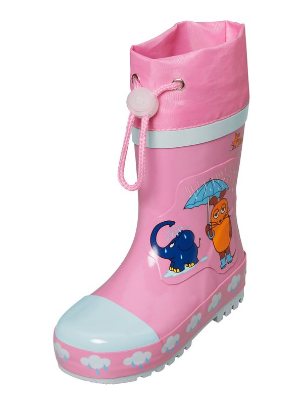 PLAYSHOES PLAYSHOES Gumene čizme 'Maus & Elefant'  mornarsko plava / svijetloplava / narančasta / roza