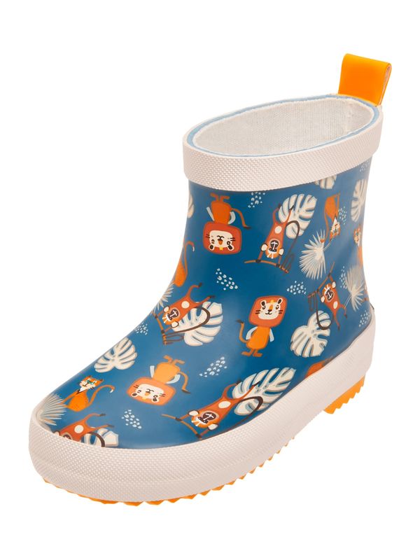 PLAYSHOES PLAYSHOES Gumene čizme  smeđa / petrol / narančasta / bijela