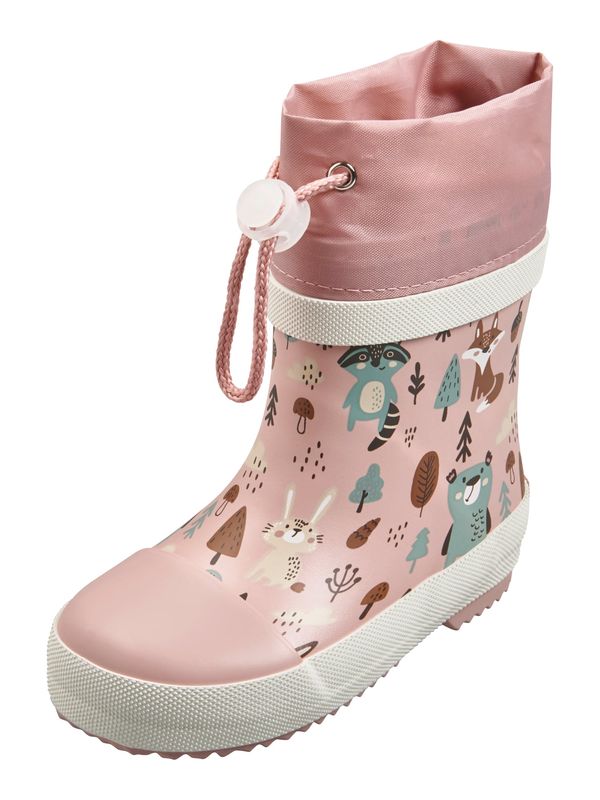 PLAYSHOES PLAYSHOES Gumene čizme 'Wald'  smeđa / petrol / roza / bijela