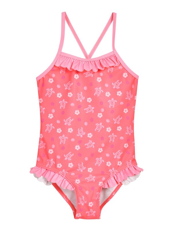 PLAYSHOES PLAYSHOES Jednodijelni kupaći kostim 'Hawaii'  koraljna / svijetloroza / tamno roza
