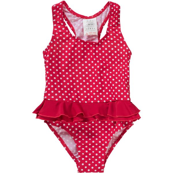 PLAYSHOES PLAYSHOES Jednodijelni kupaći kostim 'PUNKTE'  crvena / bijela