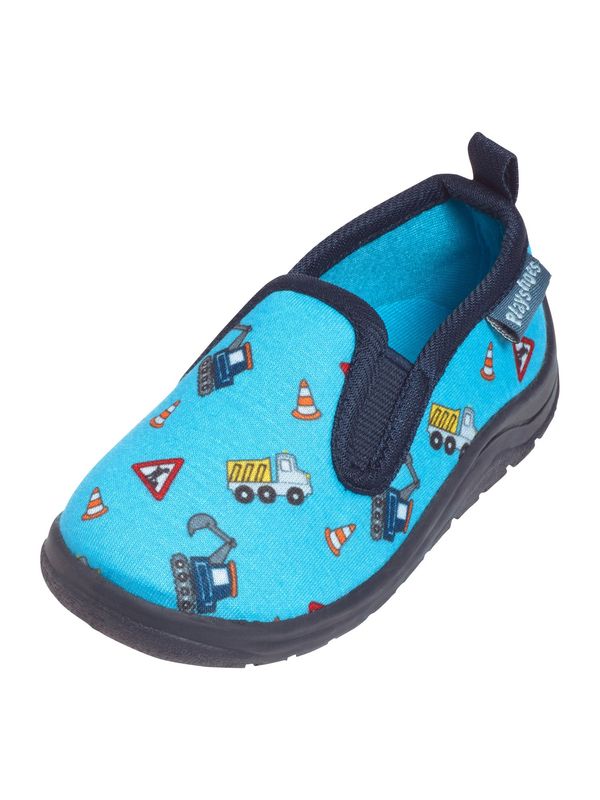 PLAYSHOES PLAYSHOES Papuče 'Baustelle'  tirkiz / tamno plava / miks boja