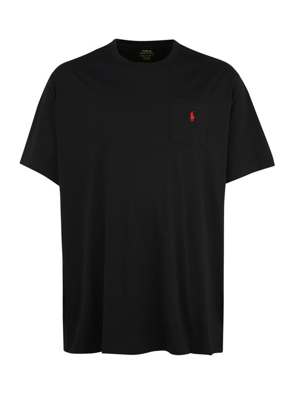 Polo Ralph Lauren Big & Tall Polo Ralph Lauren Big & Tall Majica  crvena / crna