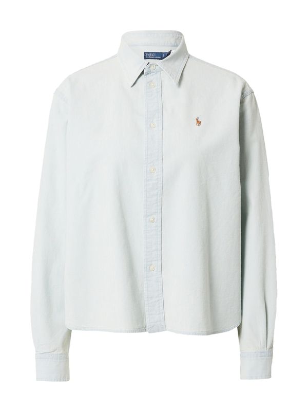 Polo Ralph Lauren Polo Ralph Lauren Bluza  svijetloplava / smeđa
