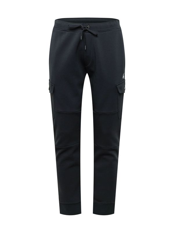 Polo Ralph Lauren Polo Ralph Lauren Cargo hlače  crna / bijela