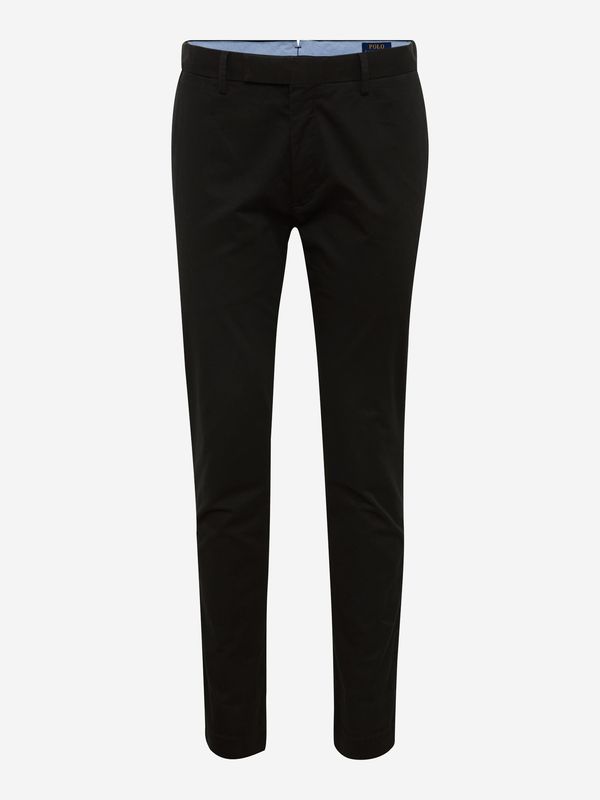 Polo Ralph Lauren Polo Ralph Lauren Chino hlače 'SLFHDNP-FLAT-PANT'  crna