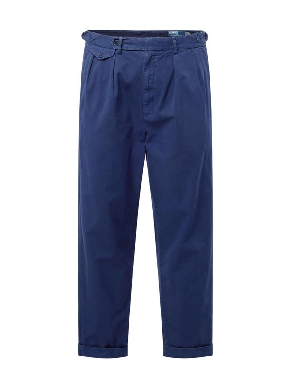 Polo Ralph Lauren Polo Ralph Lauren Hlače s naborima  morsko plava