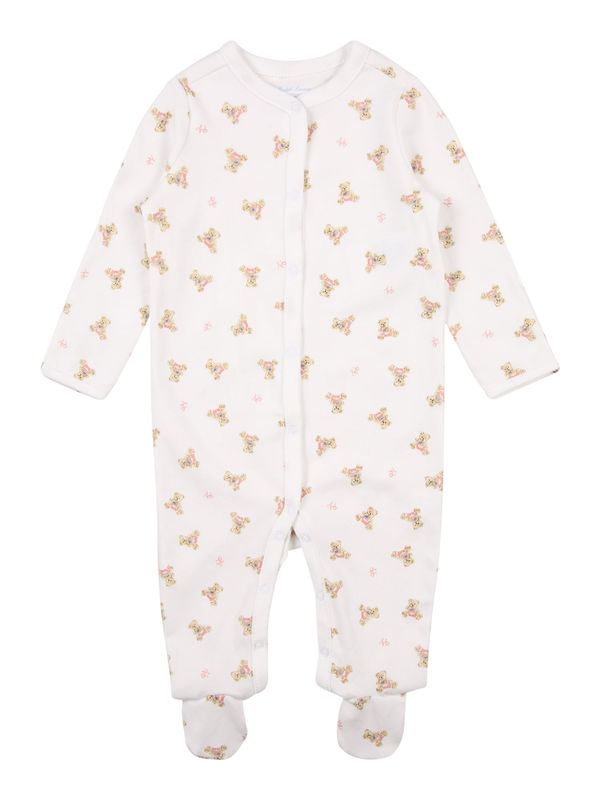 Polo Ralph Lauren Polo Ralph Lauren Jednodijelni komplet 'BEAR'  svijetlosmeđa / roza / bijela