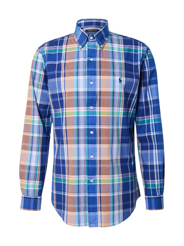 Polo Ralph Lauren Polo Ralph Lauren Košulja 'CUBDPPCS'  plava / kivi zelena / mandarina / bijela