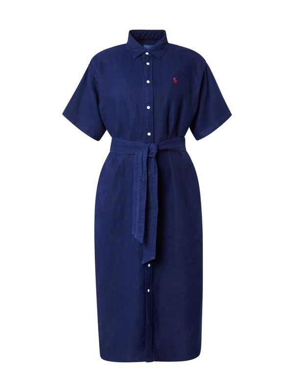 Polo Ralph Lauren Polo Ralph Lauren Košulja haljina  mornarsko plava / crvena