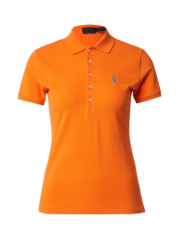 Polo Ralph Lauren Polo Ralph Lauren Majica 'JULIE'  svijetloplava / neonsko narančasta