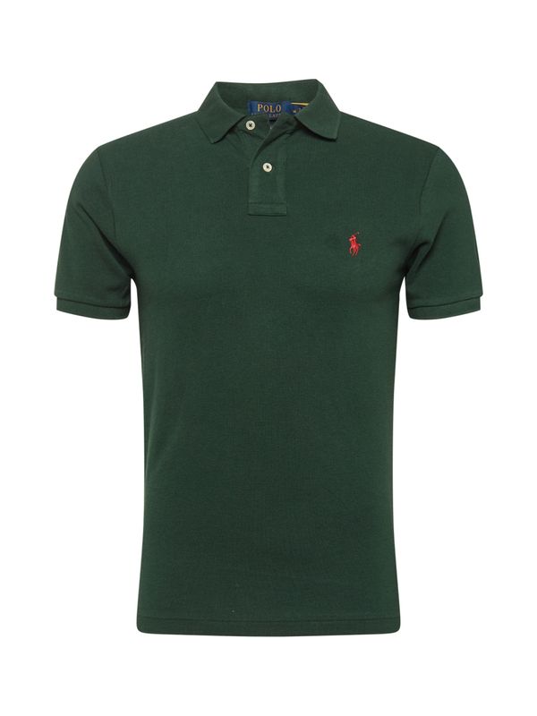 Polo Ralph Lauren Polo Ralph Lauren Majica  kraljevski zelena / crvena