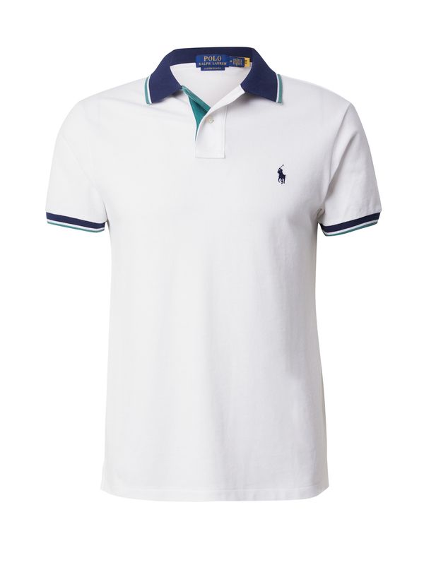 Polo Ralph Lauren Polo Ralph Lauren Majica  mornarsko plava / svijetlozelena / bijela