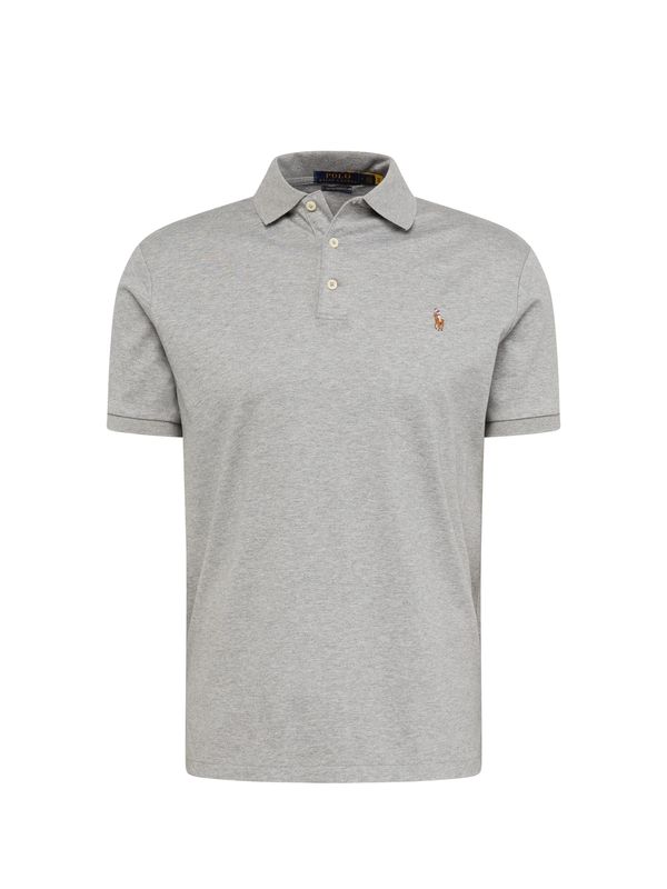 Polo Ralph Lauren Polo Ralph Lauren Majica  smeđa / siva melange / ljubičasta / bijela