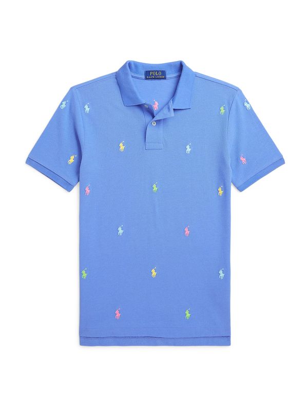 Polo Ralph Lauren Polo Ralph Lauren Majica 'SSKCM2-KNIT SHIRTS-POLO SHIRT'  plava / pastelno plava / žuta / roza