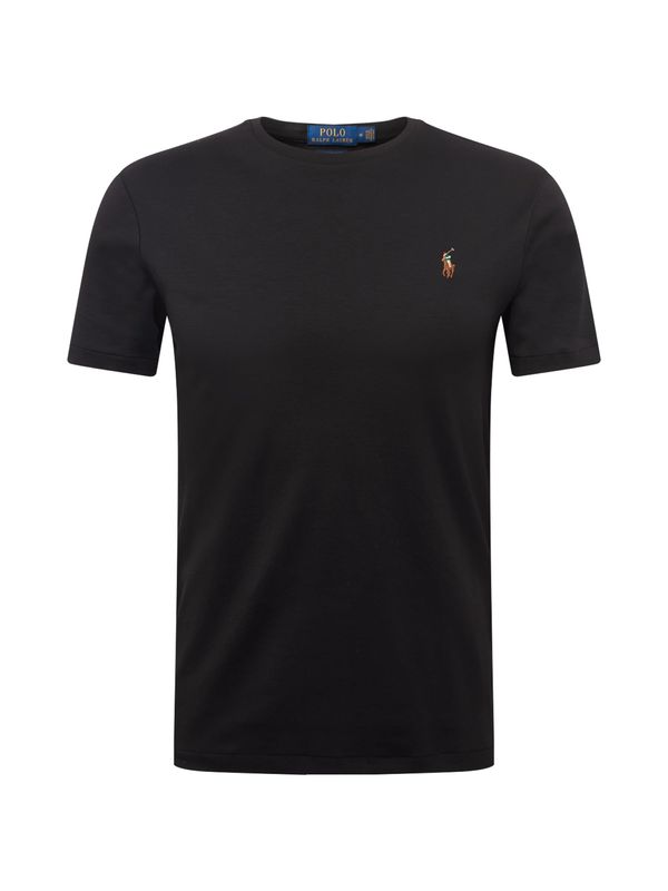 Polo Ralph Lauren Polo Ralph Lauren Majica  svijetlosmeđa / tamno zelena / crna / bijela