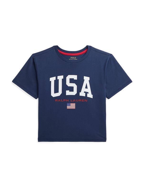 Polo Ralph Lauren Polo Ralph Lauren Majica 'USA'  mornarsko plava / crvena / bijela