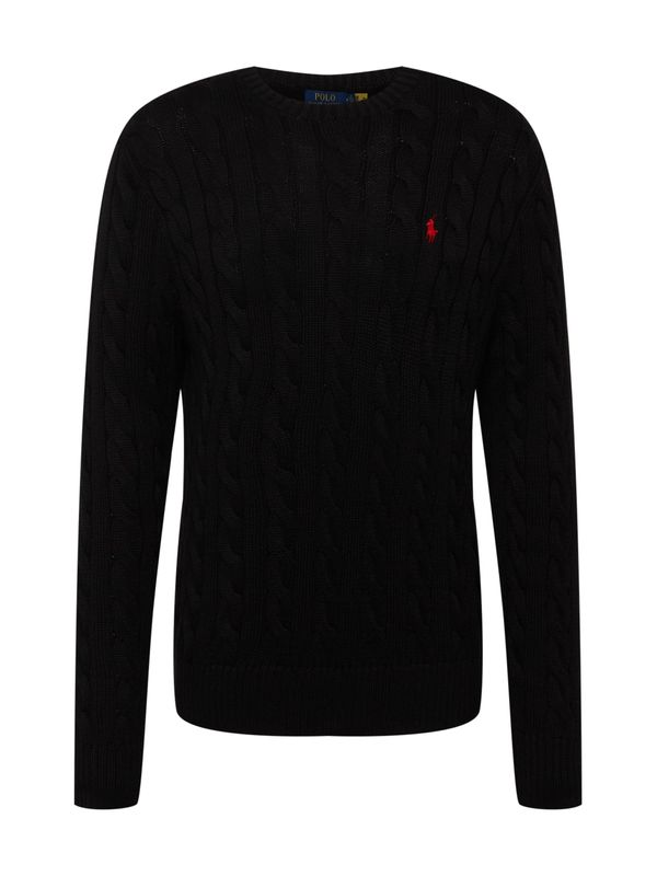 Polo Ralph Lauren Polo Ralph Lauren Pulover 'Driver'  svijetlo crvena / crna