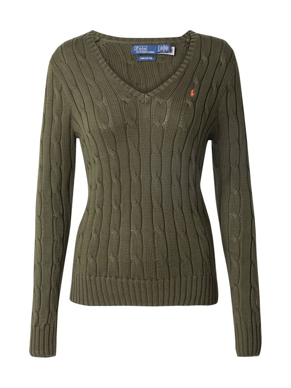 Polo Ralph Lauren Polo Ralph Lauren Pulover 'KIMBERLY'  maslinasta