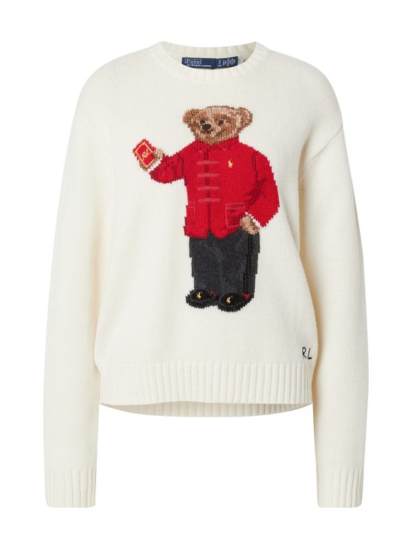Polo Ralph Lauren Polo Ralph Lauren Pulover  smeđa / crvena / crna / prljavo bijela