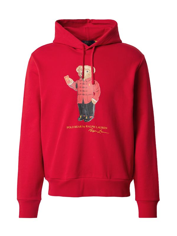 Polo Ralph Lauren Polo Ralph Lauren Sweater majica  boja pijeska / crvena / lubenica roza / crna