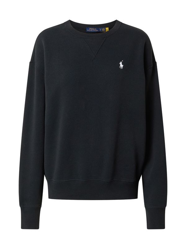 Polo Ralph Lauren Polo Ralph Lauren Sweater majica  crna / bijela