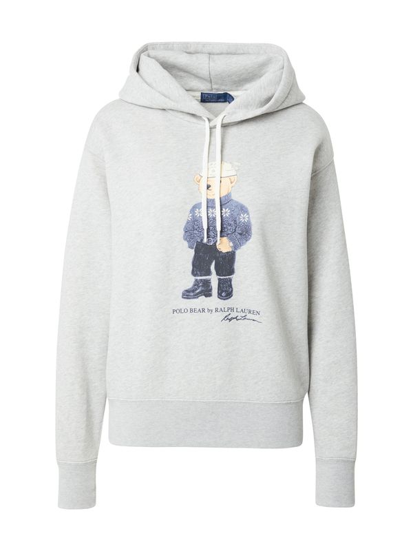Polo Ralph Lauren Polo Ralph Lauren Sweater majica  mornarsko plava / svijetlosmeđa / siva melange / prljavo bijela