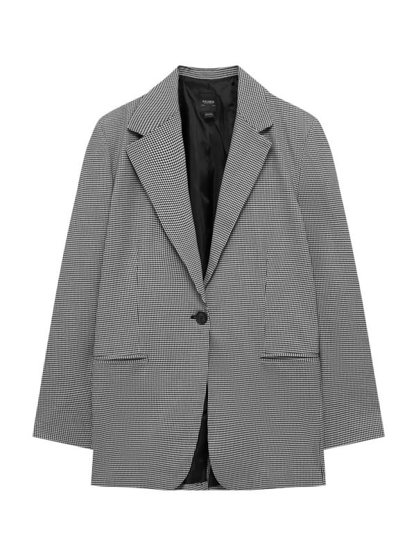 Pull&Bear Pull&Bear Blejzer  crna / bijela
