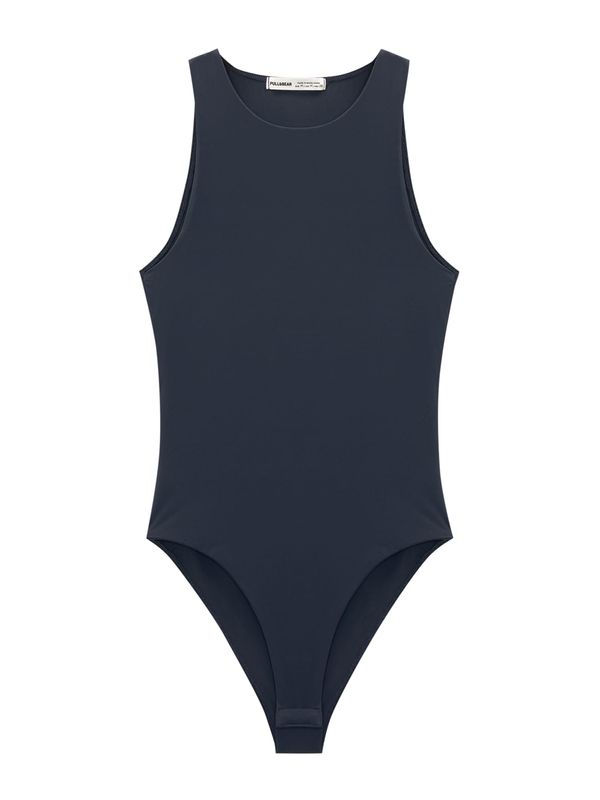Pull&Bear Pull&Bear Bodi majica  morsko plava