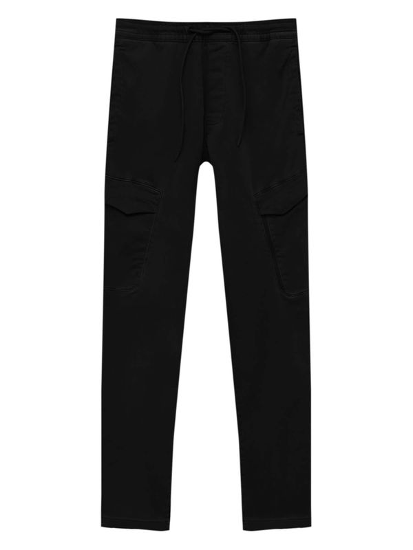 Pull&Bear Pull&Bear Cargo hlače  crna