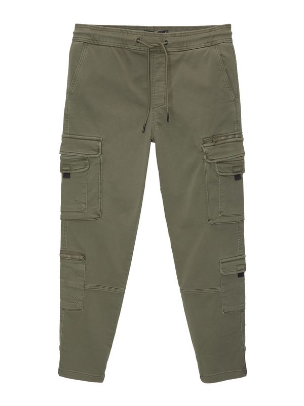 Pull&Bear Pull&Bear Cargo hlače  kaki