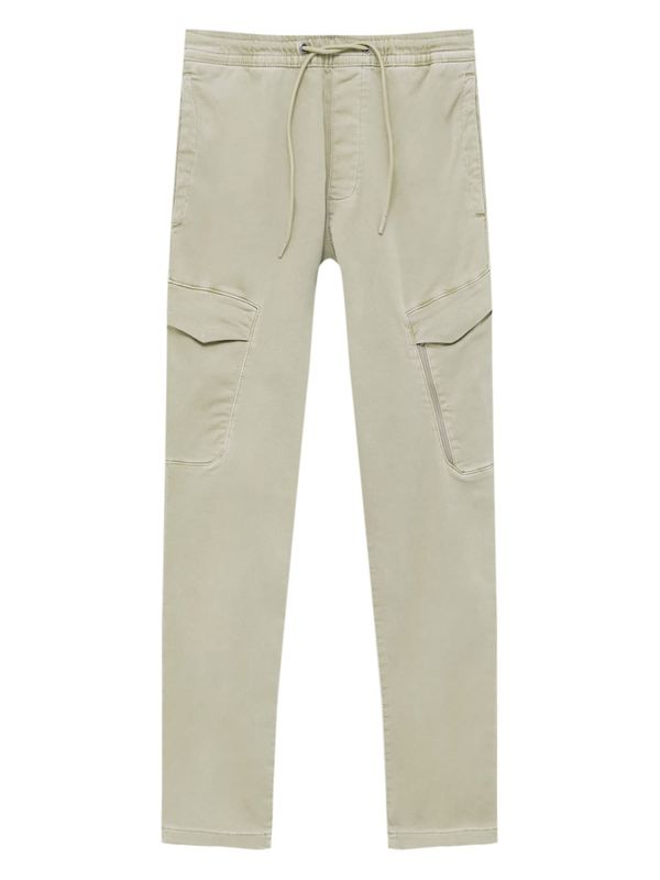 Pull&Bear Pull&Bear Cargo hlače  kameno siva