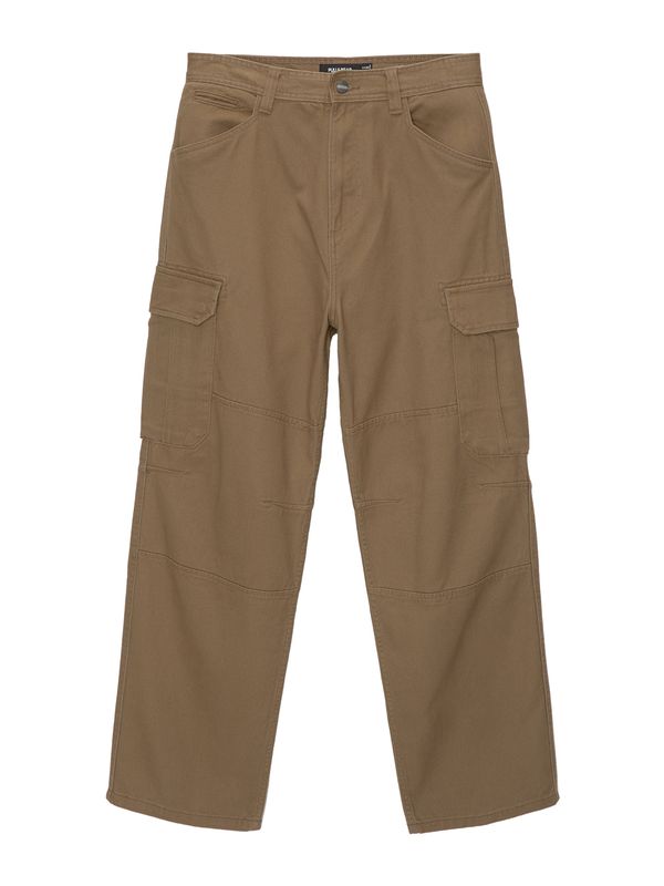 Pull&Bear Pull&Bear Cargo hlače  karamela
